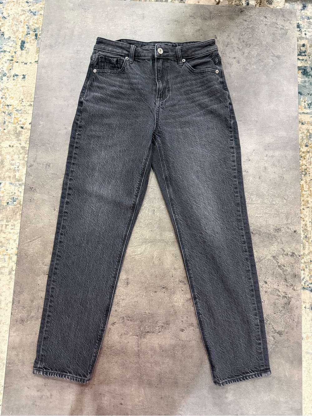American Eagle Outfitters Straight Leg Jeans - Black Wash